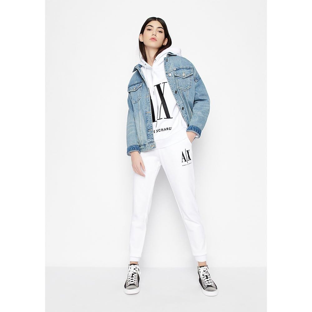 Armani Exchange Felpa con Cappuccio Icon Project Donna