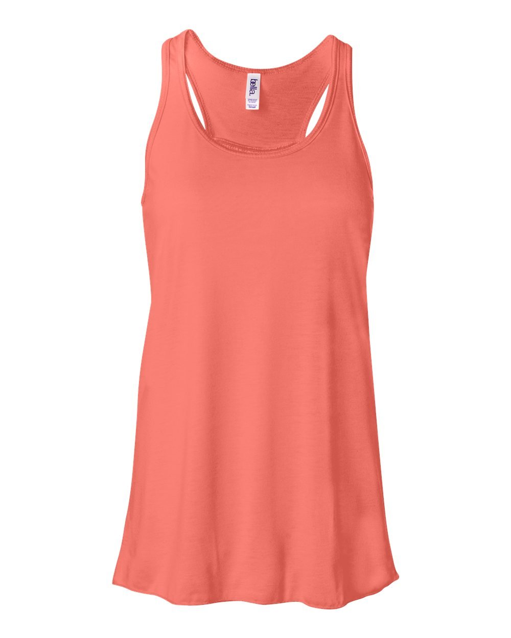 Women's Maxine Tank Ladies Flowy Racerback Tank Top Shirt-Coral S