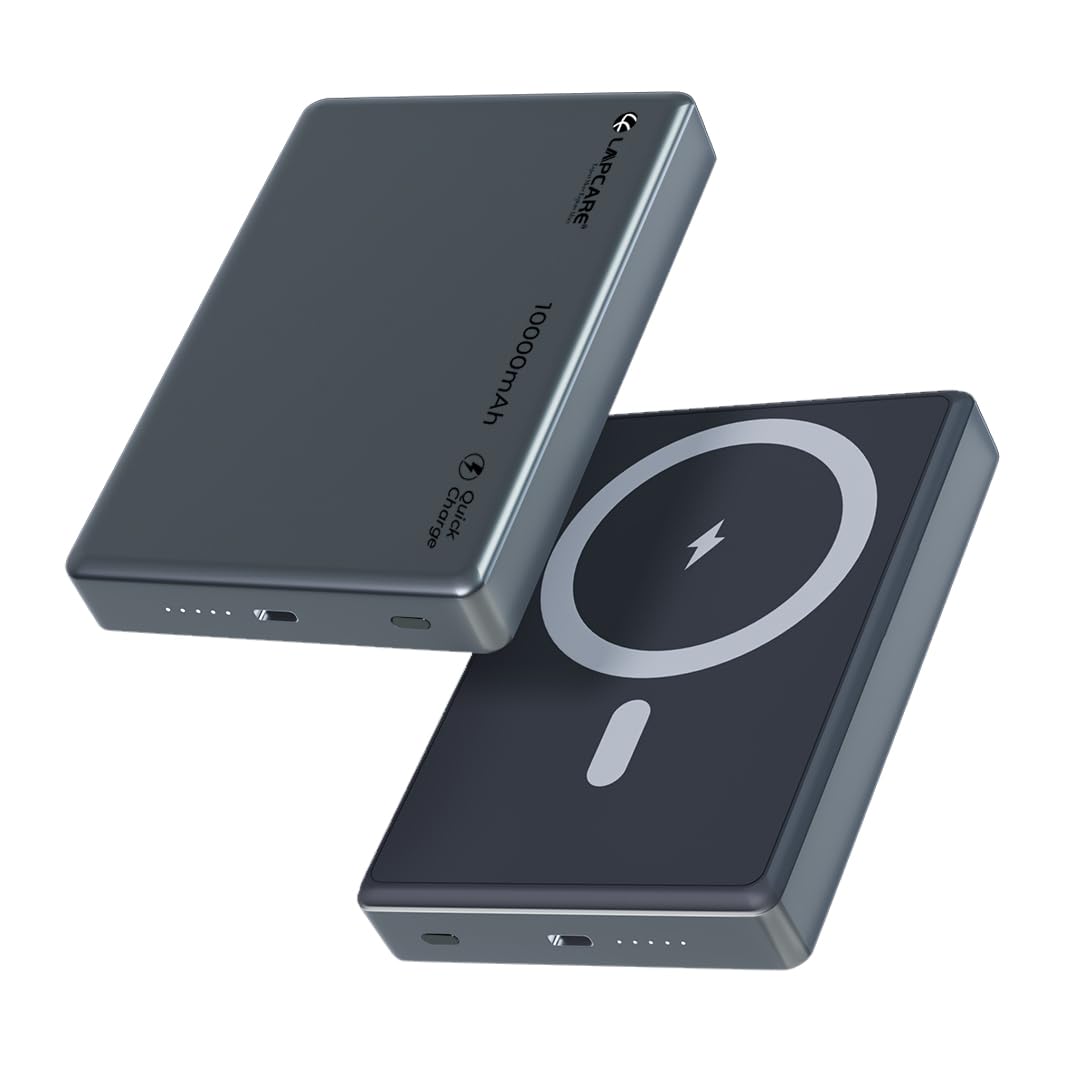 LAPCARE Trust-II 10000mAh Slim Wireless Power Bank | 22.5W Type-C PD & 15W Wireless | Strong Magnetic Hold | Compatible with All Magsafe Devices - for iPhone 12/13/14/15/16 Series (Made in India) (B0D9K7YBGP) Amazon Price History, Amazon Price Tracker