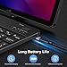 OMOTON Bluetooth Keyboard for Tablet/Android/Windows/iOS, with 7 Colors Backlight Rechargeable Wireless Mini Keyboard for Galaxy Tab A9+ / S9 FE / S10 / S11 / A11 Series etc, Black