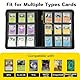 Tolesum Toploader Sammelkarten Album für 216 Toploader mit 10pcs Toploaders Cards, 9 Fächer Top loader Binder mit Hüllen für 3x4 Rigid Toploader Card, Toploader ordner für TCG, MTG, Kartenalbum