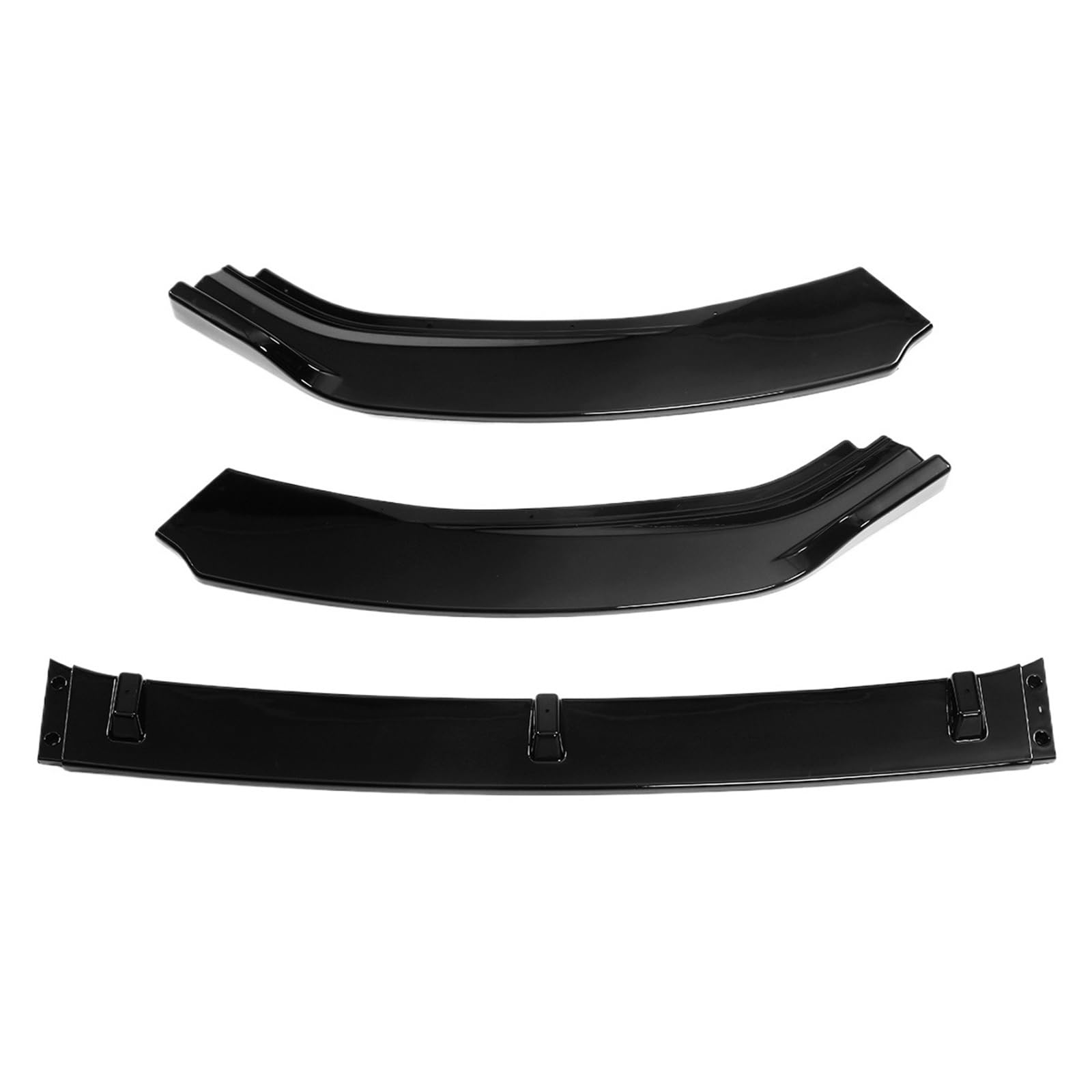 3 sztuki przedniego zderzaka samochodowego, rozdzielacza, dyfuzora, spoilera, deflektora, pasuje do VW Golf MK7 2014 2015 2016 2017(Carbon Fiber Look)
