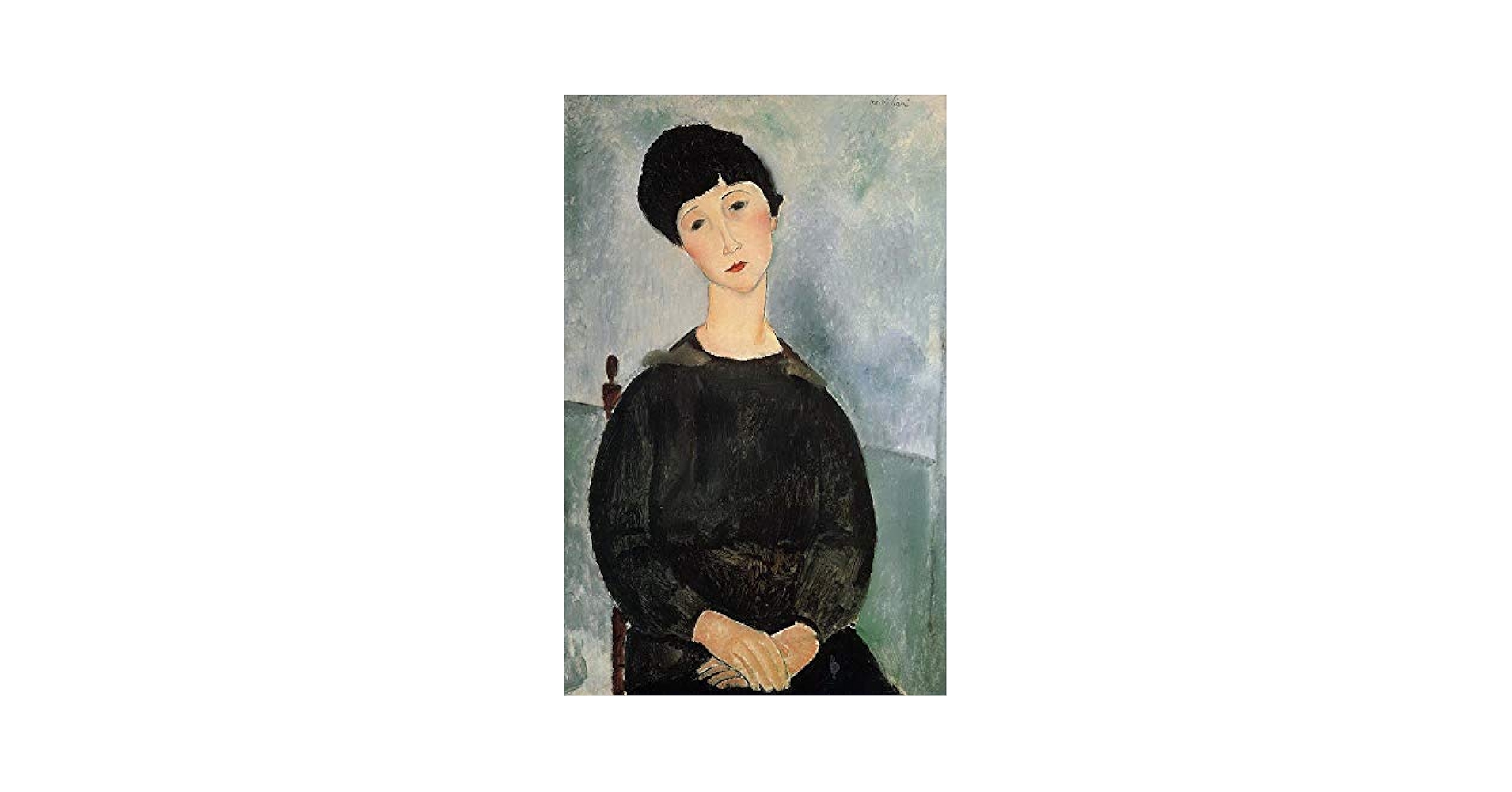 Amazon.co.jp: 15 枚の絵画 座っている若い女性 1918 年アメデオ