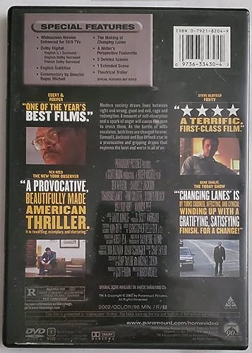 Changing Lanes B00005JL5F Book Cover