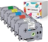 Verpackung: tze-231 brother 12mm schwarz auf transparent (tze-131), schwarz auf weiß (tze-231), schwarz auf rot (tze-431), schwarz auf blau (tze-531), schwarz auf gelb (tze-631), schwarz auf grün (tze-731) (6er, 12mm*7m) brother tze-231 12mm