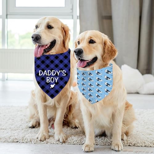Fathers-Day-Dog-Bandanas-Reversible-Daddys-Boy-Pet-Scarf-for-Boy-Dogs-Dual-Layer-Design-2-Pack-Love-Daddy-Holiday-Puppy-Dog-Kerchief-Gifts - Cucciolini Doodles   Fathers-Day-Dog-Bandanas-Reversible-Daddys-Boy-Pet-Scarf-for-Boy-Dogs-Dual-Layer-Design-2-Pack-Love-Daddy-Holiday-Puppy-Dog-Kerchief-Gifts