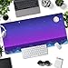 Purple Large Gaming Mouse Pad Extended Kawaii Cute Desk Mat Pad Anime Mousepad XXL Night Keyboard Pad Computer Laptop Mouse Mat Office Desktop Decor Pad 31.5x15.7 in