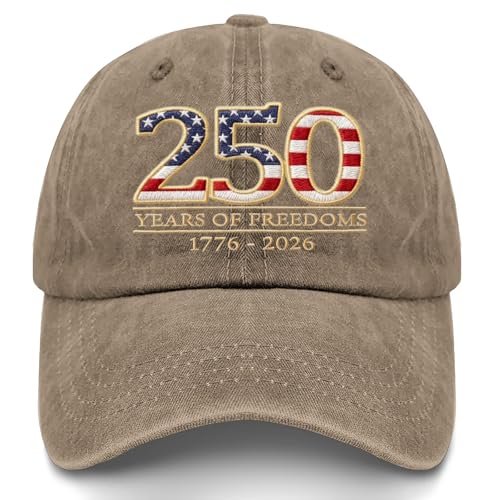 Image of US 250TH Anniversary Hat 250 Years of Freedoms 1776-2026 Trucker Hats Cycling