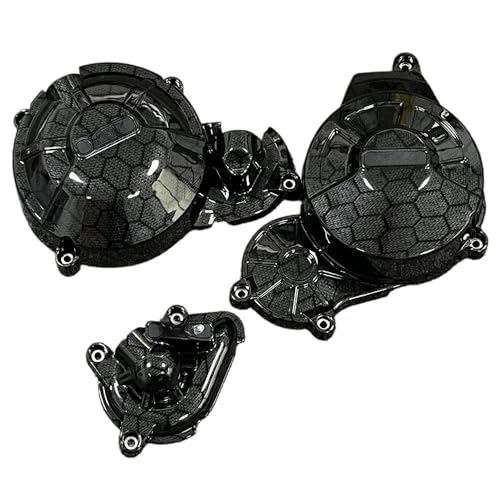Cubierta de motor textura fibra carbono para RS660 y Tuono protector de estator elegante