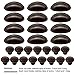 SUNRIVER 27pcs ORB Cabinet Knobs and Cup Handles, 12 Packs Oil Rubbed Bronze Kitchen Cup Pulls 3 Inch 76mm Zinc Alloy Bin Cup Drawer Handles and 15 Packs knob Set