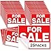 Seajan 25 Pcs For Sale Signs for Vehicle 9 x 12 Inches Sale Signs Car, Houses, Auto Sales Waterproof and Rust Free Signage Plastic Self Adhesive Stickers Advertising Commercial Business