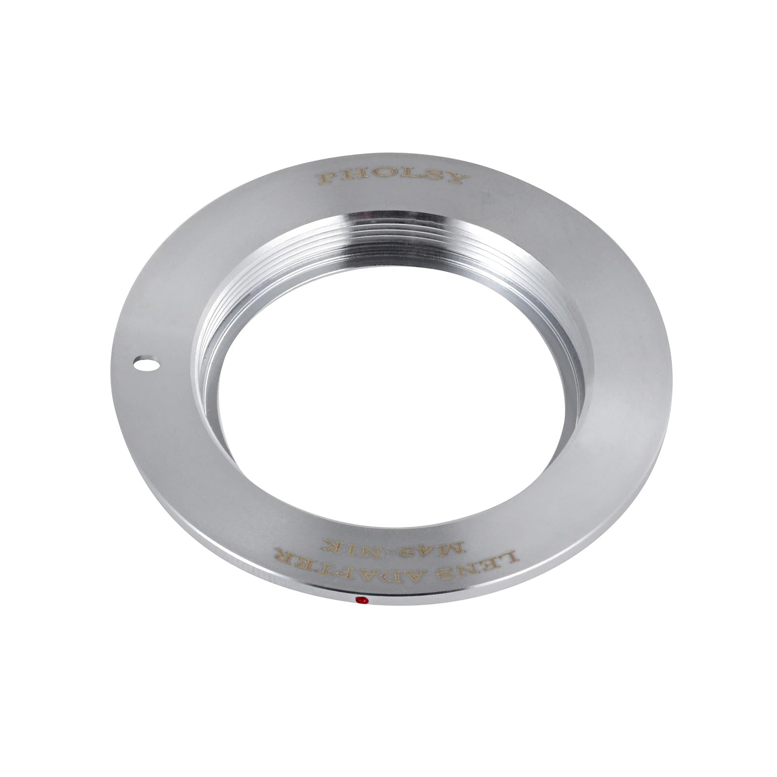 PHOLSY Anello Adattatore per Lenti Messa a Fuoco Manuale per Obiettivi M42 42mm Mount e Compatibile con Nikon F AI-Mount Corpo Fotocamera, M42 su F