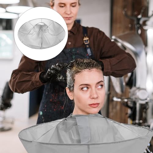 Capa para corte de cabello impermeable Wakauto para adultos, tamaño mediano, para salones, uso en corte y tintura miniatura 6
