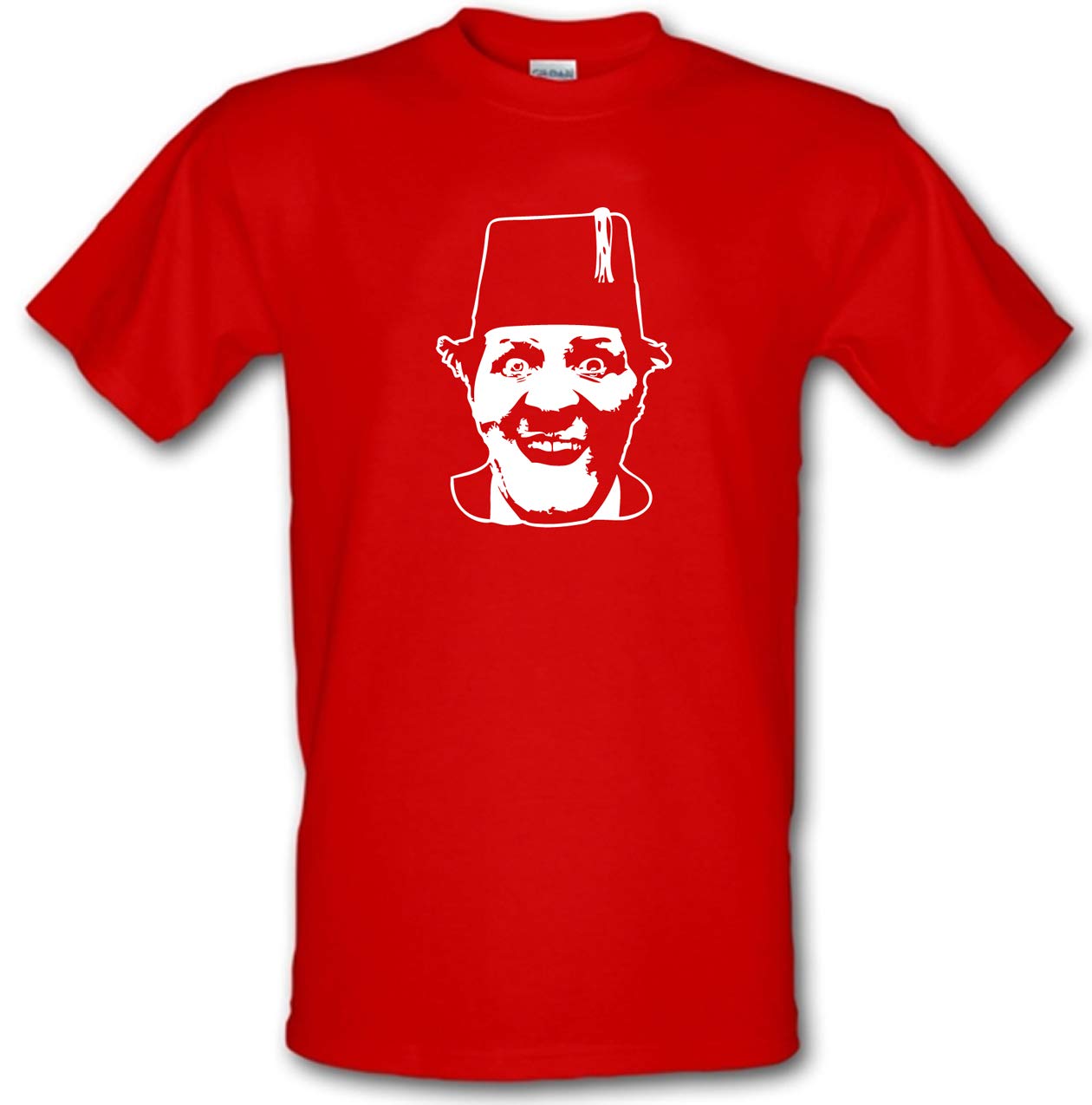 Tommy Cooper Comedy Legend Magician Che Guevara Style Heavy Cotton T-Shirt Red