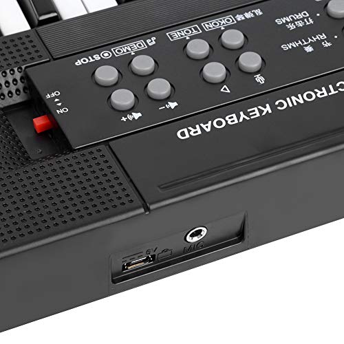 Clavier de Piano Portable à 54 Touches avec Microphone, 8 Tonalités, 6 Chansons Fonction Orgue électronique, Clavier de Piano 54 Touches Clavier Électronique Piano pour les débutants en musique - Les Beatles, Paul McCartney, John Lennon, RIngo Starr, George Harrison Clavier de Piano Portable à 54 Touches avec Microphone, 8 Tonalités, 6 Chansons Fonction Orgue électronique, Clavier de Piano 54 Touches Clavier Électronique Piano pour les débutants en musique – Image 8