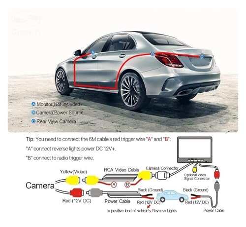 Caméra recul véhicule AHD 1920x1080P grand angle pour Toyota Corolla 07-13