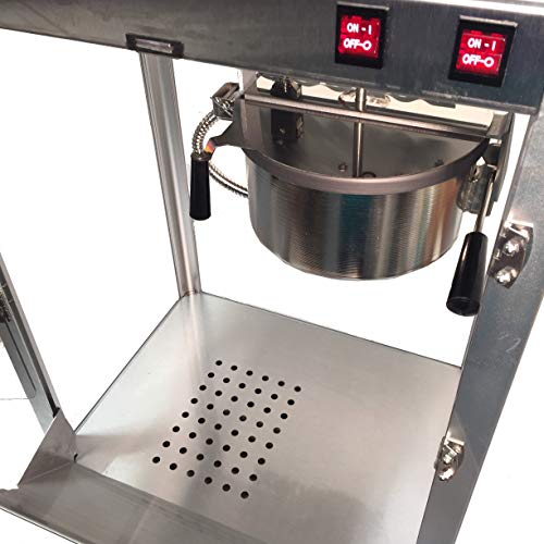 Paragon - Manufactured Fun Professional Series 8 Ounce Popcorn Machine For Professional Concessionaires Requiring Commercial Quality High Output Popcorn Equipment, Stainless Steel #TOP6