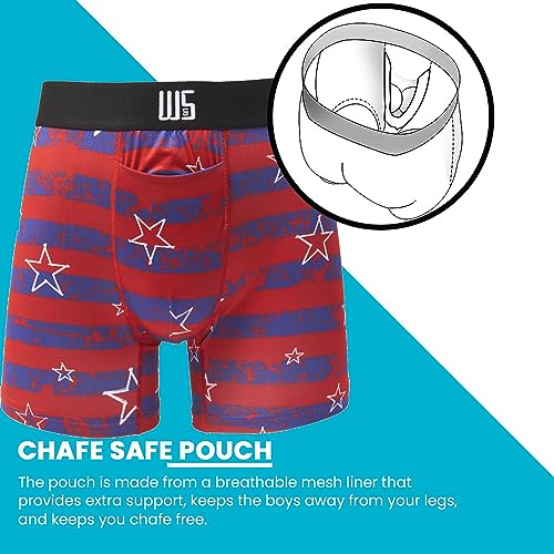 Warriors & Scholar Men’s Trunk Underwear – Moisture-wicking Trunk Boxer Briefs2