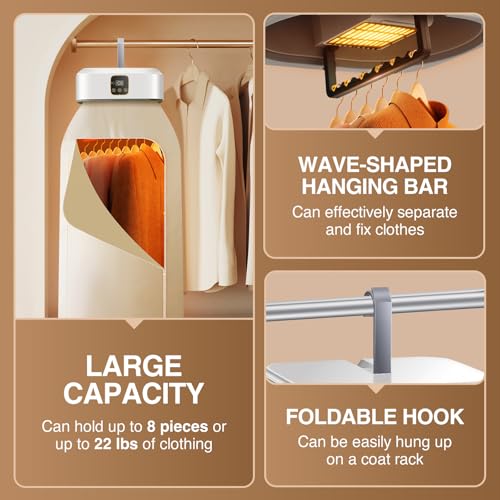 Image of Portable Clothes Dryer for Apartments and Travelling, RV, Hotel Room