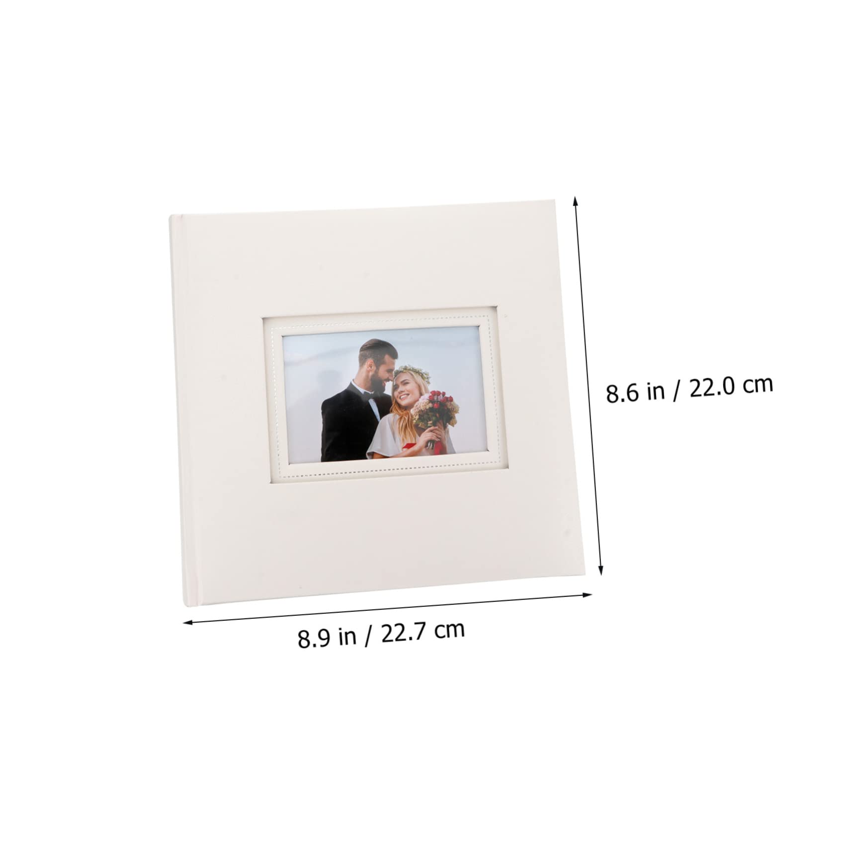 Ciieeo Album Design Elegante Inserto in Pp e Carta e Fotografico 200 Tasche Foto per Cartoline Matrimonio