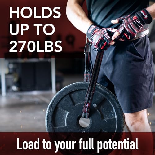 Dark Iron Fitness Dip Belt - gewatteerde lederen gewichtsriem met 40 inch riem voor dips, squats en pull-ups - gewichtheffen riemen voor mannen en vrouwen tot 122,5 kg - Afbeelding 4