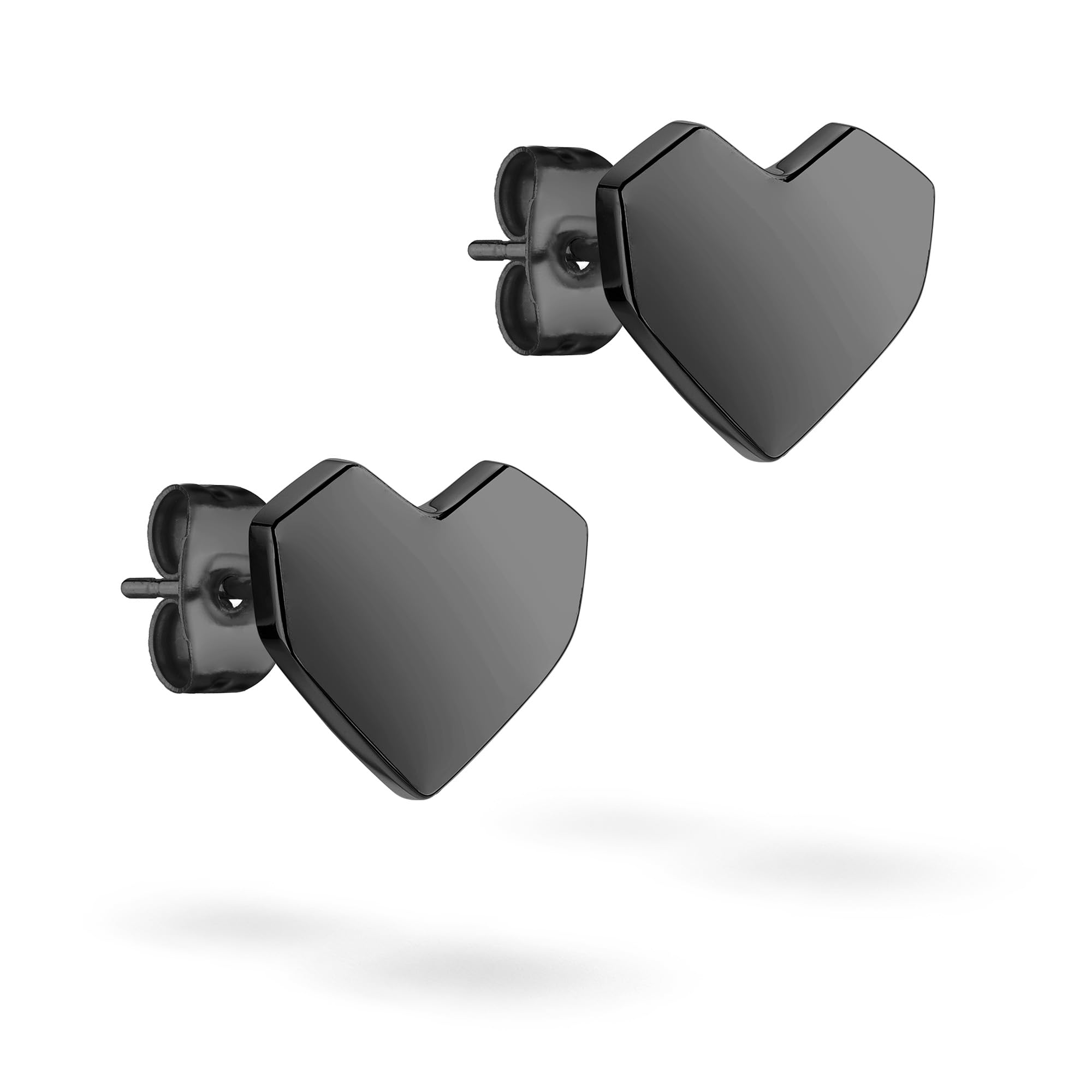 Liebeskind Berlin LJ-1501-E-11 Stud Earrings IP Black, 1,1 cm, Stainless Steel, No Gemstone
