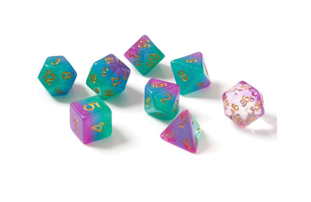 Sirius Dice Northern Lights Polyhedral 7 Dice Set