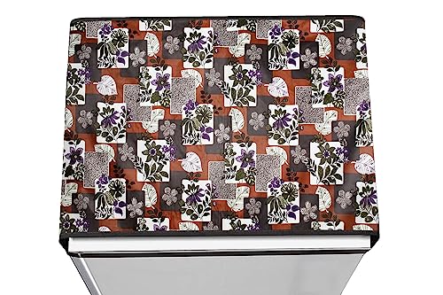 Image of Stylista Refridgerator top Cover Suitable for Samsung RT37C4512S8 /HL, 322 Liter Fridge, Dimension (WXD) 65x111 CM, Patchwork Pattern Multicolor