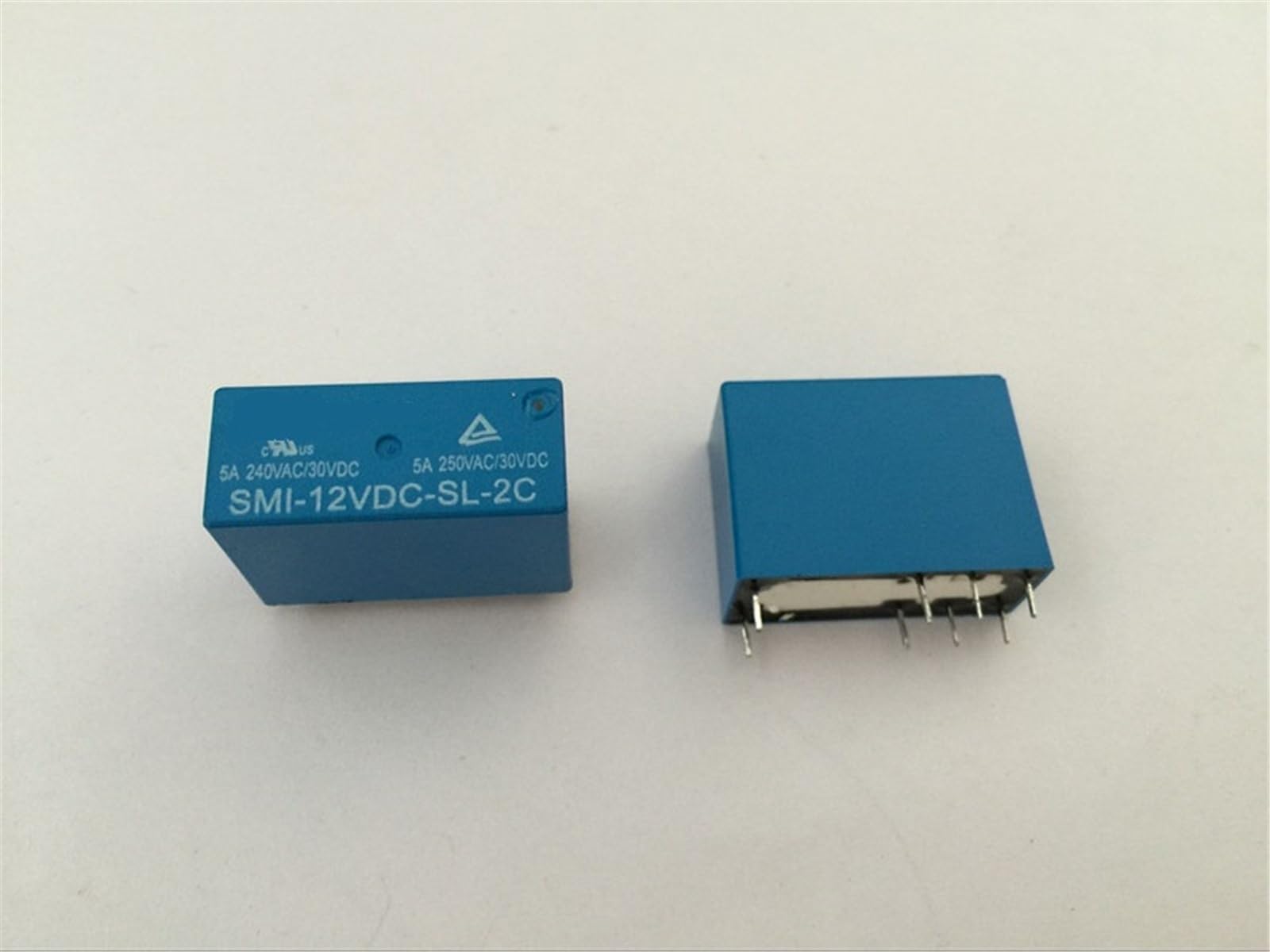 Relé de potencia SMI-12VDC-SL-2C CC 12 V 5 A 250 V 8 pines (10 unidades)