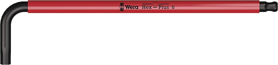 Wera 05022612001 Hex Key 950 SPKL Metric BlackLaser 6.0x172mm, Silver