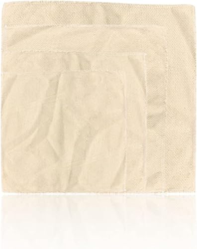 Miniatura 3 de Tela de aguja perforadora -6 piezas de tela de costura de lino para bordado de bricolaje artesanías