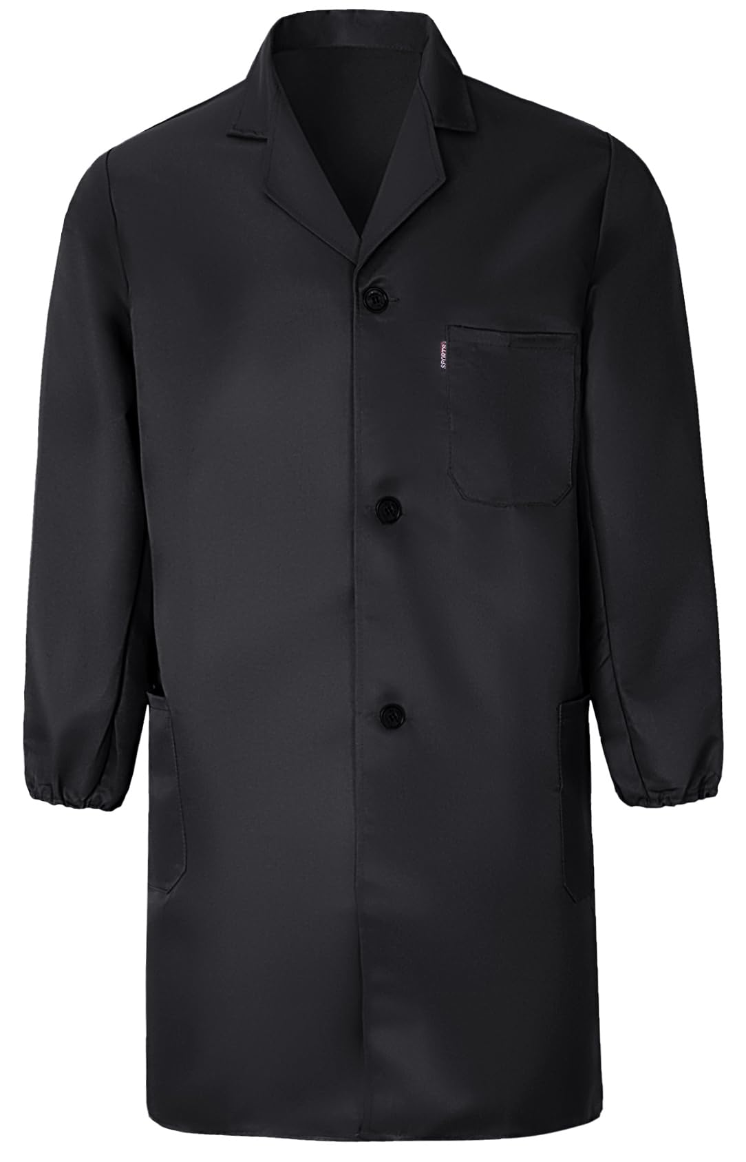 YukirtiqMens Warehouse Work Coat Overall Factory Dust Coat Garage Work Jacket Mechanical Workwear Paint Over Coat