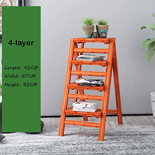 Porte-fleurs étagère ménage multifonction intérieur avec marches pliantes - 4