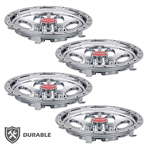 G-Plus 10" Chrome Wheel Cover Hub Caps Compatible With Ezgo Club Car And Yamaha Golf Cart Hubcaps Set Of 4 #TOP6