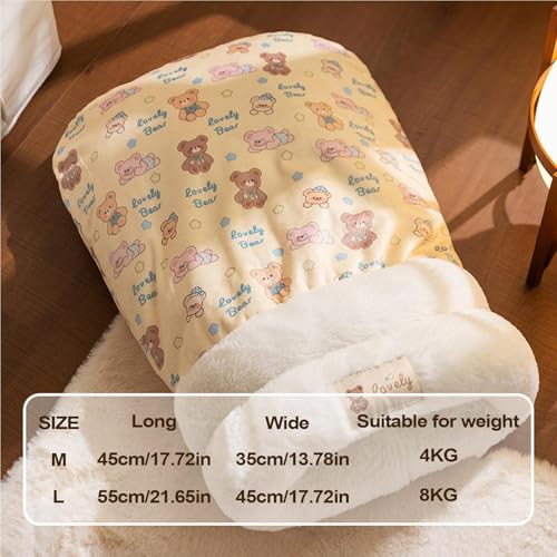 Sac à chat et panier chaud lavable pour chiot et chaton d'hiver - 6