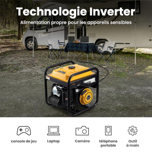 maXpeedingrods générateur électrique portable 3500W essence inverter 4temps – vue 4