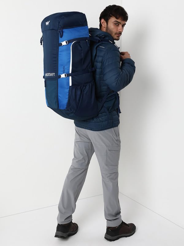 Image of Wildcraft Verge 70(2.0) Casual Backpack for Mens & Womens | Unisex Hiking Backpack (67 liter,Blue)