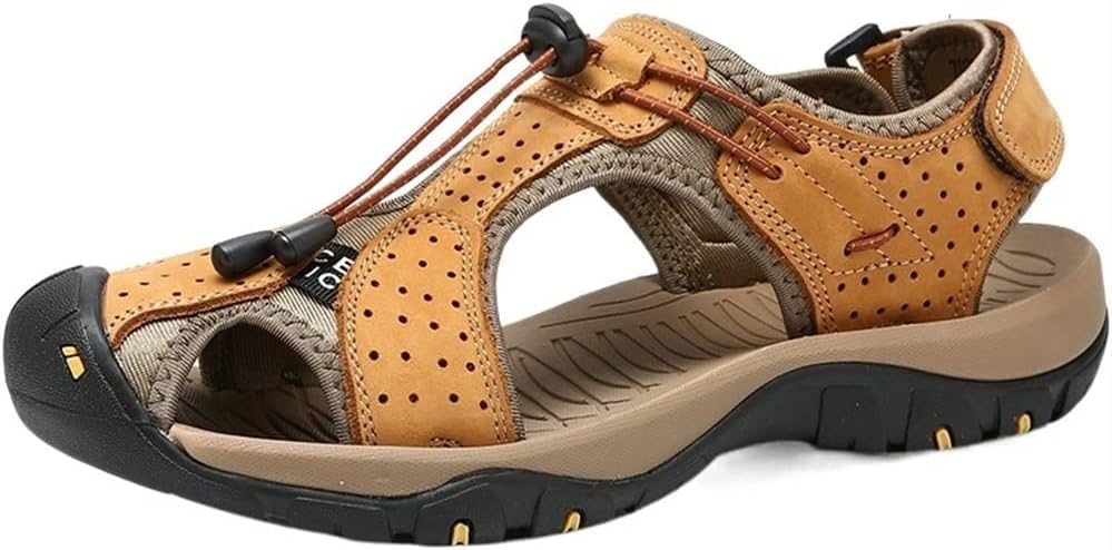Sandales de pêcheur pour hommes bleues en similicuir réglable taille 8 UK