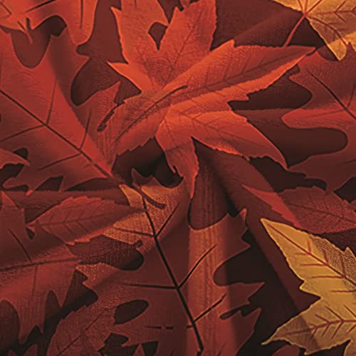 Plaid chaude et douce imprimé feuilles d'érable pour cocooning au salon - 4