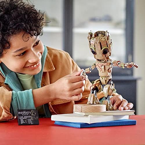 LEGO Marvel Je s'appelle Groot, Jouet à Construire et Figurine du Personnage du Film Les Gardiens de la Galaxie 2 pour Enfants, Garçons, Filles et Fans des Avengers dès 10 Ans 76217