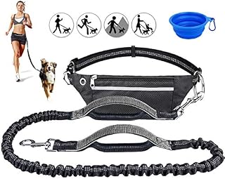 cyrico Hands Free Dog Leash for Running Training Walking, Extendable Bungee Dog Running