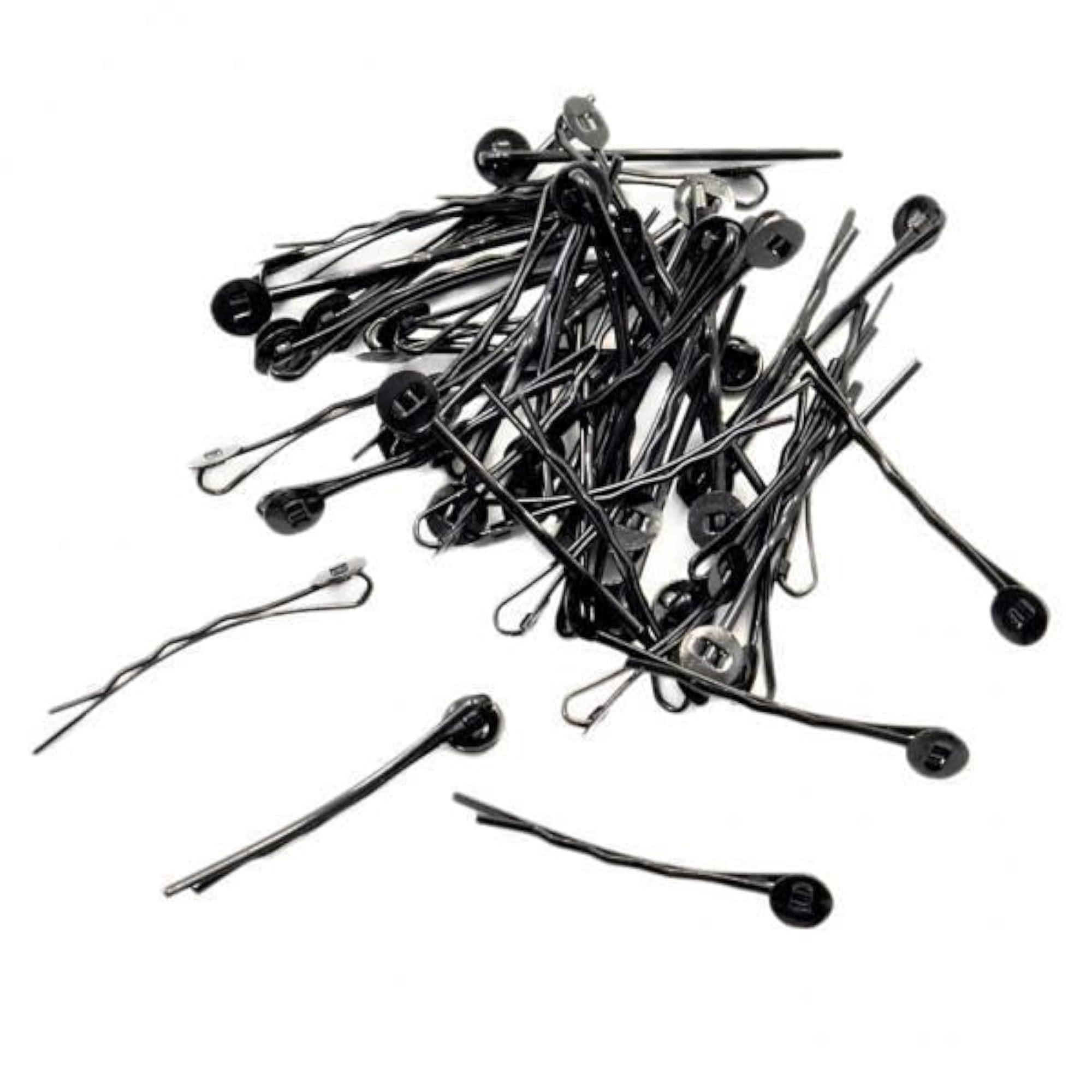 100pcs Black Hair Clips Bezel Tray Base Barrettes for DIY Jewelry Making
