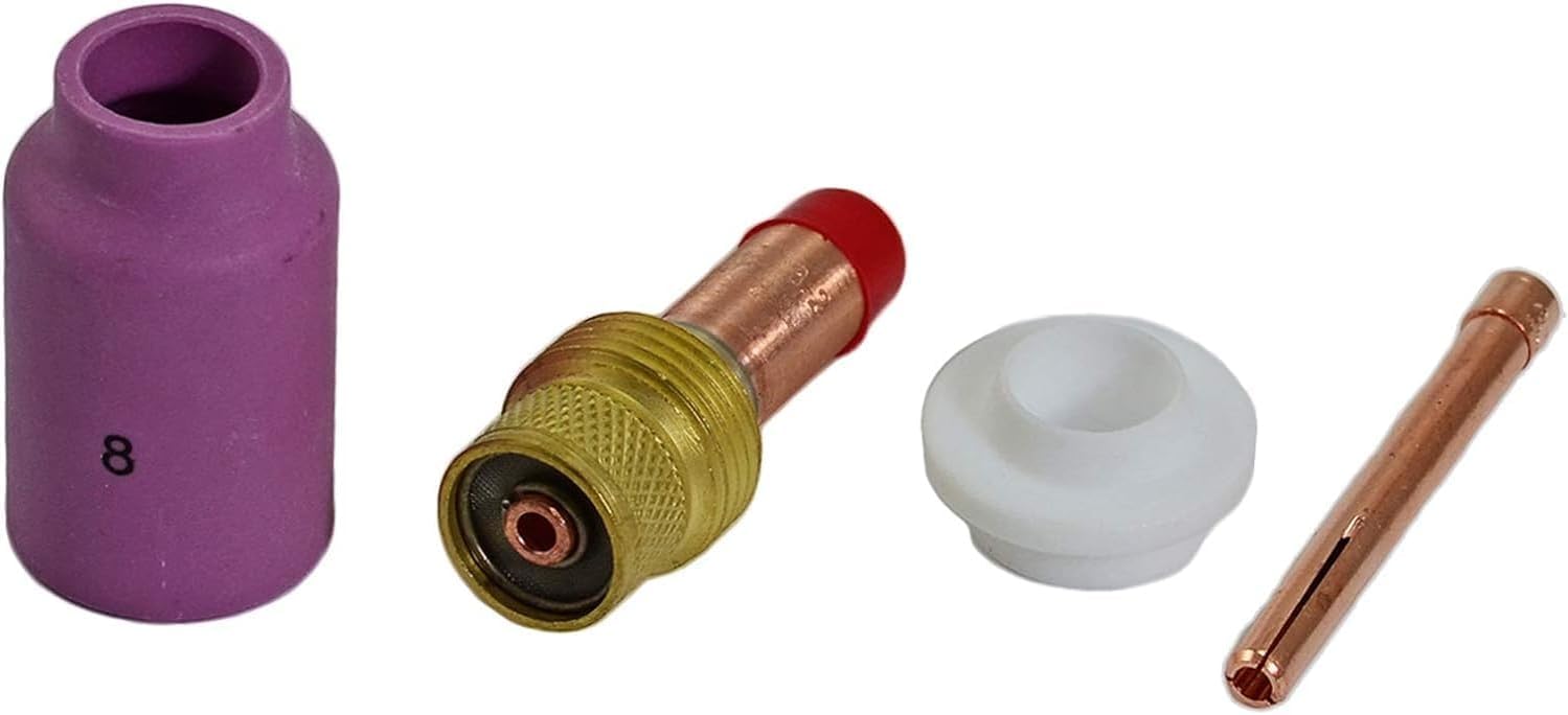 Lentille à Gaz TIG 45V27 pour Éviter l'Oxydation du Bain de Fusion avec Buse 54N14 8#