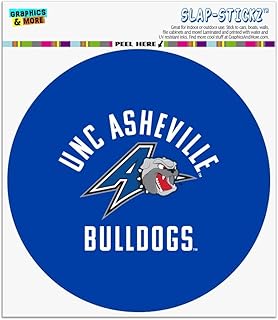UNC Asheville Bulldogs Logo Automotive Car Window Locker Circle Bumper Sticker