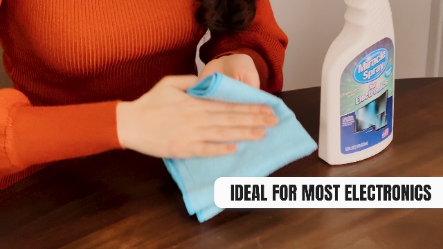 Nettoyant Spray Pour écrans Et Appareils électroniques – Sans Ammoniaque, Antistatique, Avec Chiffon Microfibre