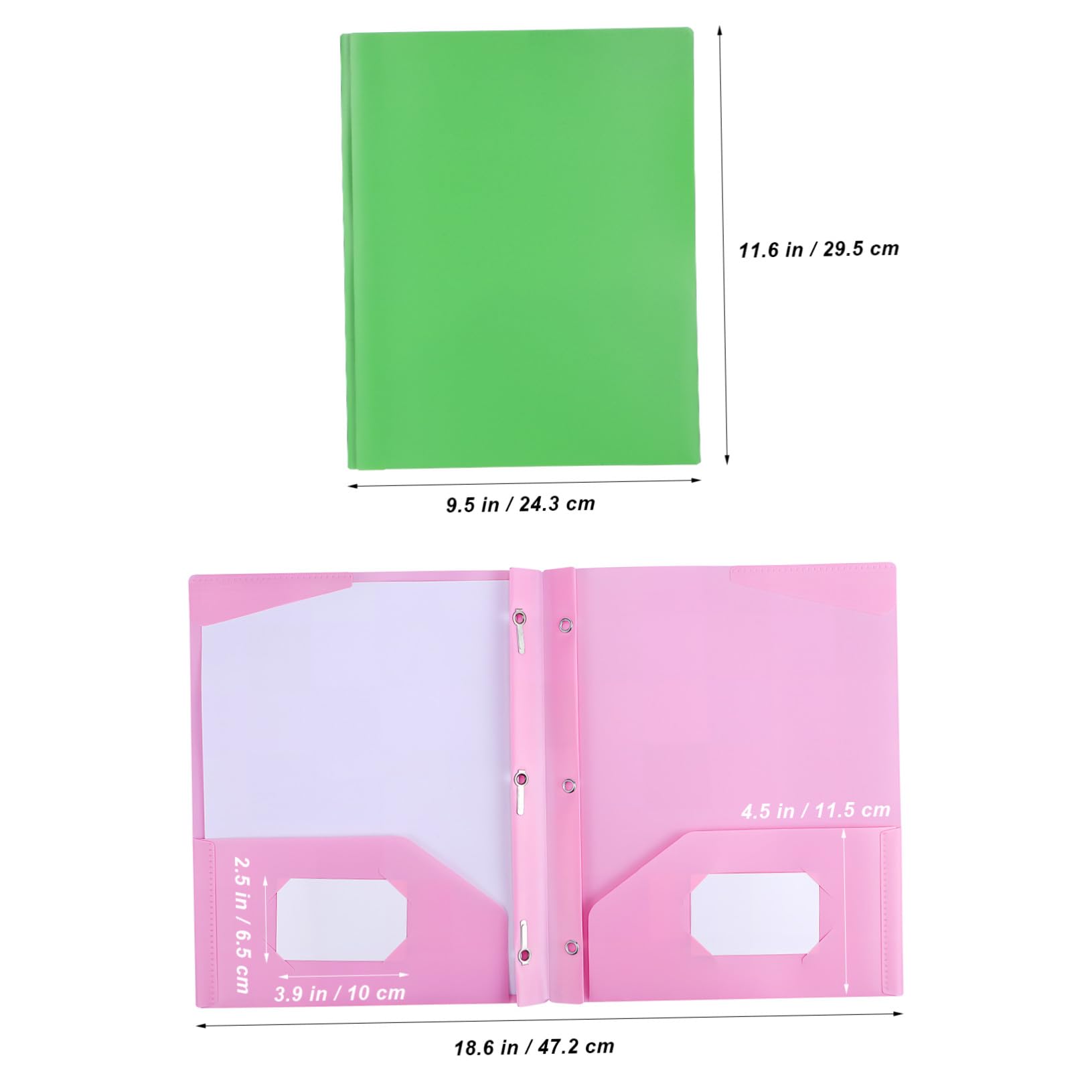 9 Stück Teiliges Projekt organizer mit Doppelten Taschen Farbige Kunststoff ordner zur Dokumentenaufbewahrung Vielseitige Aktenmappe für Büro und Schule Stabiler Datei organizer