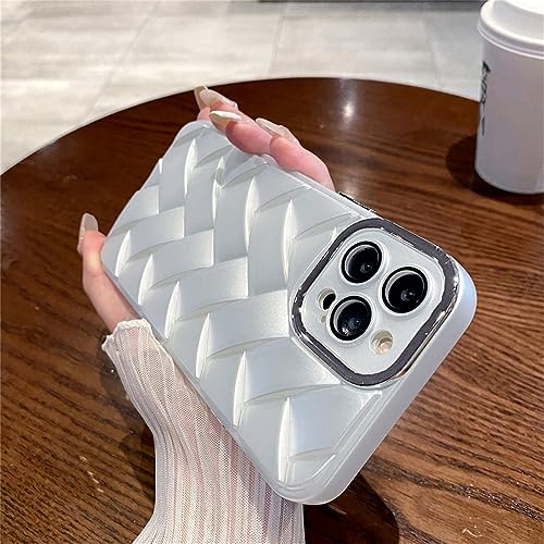 Étuis tressés pour iPhone 12 13 14 Pro Max antichoc blanc