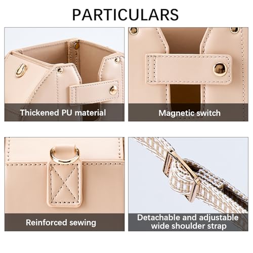 Water Cup Purse Bag for Tumbler, Gift for Women, Water Bottle Carrier Bag,Purse with Cup Holder, Round Purse4