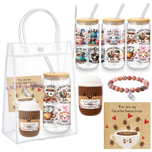 Roshtia 6 Pcs Coffee Lover Gifts for Women Coffee Gift Set