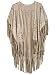 Persun Women Beige Summer Style Floral Geometry Cut Out Asymmetric Fringe Tasseled Kimono,Beige, One size